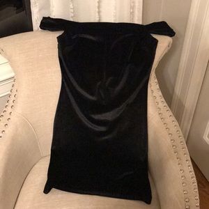 Urban Outfitters Velvet Off the Shoulder Dress